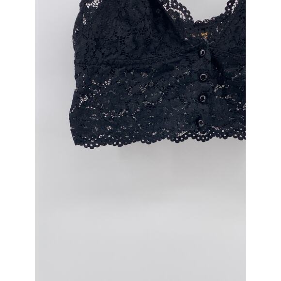 SEDUCTIVEWEAR By Cinema Etoile Women's Black Floral Lace V-Neck Bralette SZ S - Picture 7 of 10